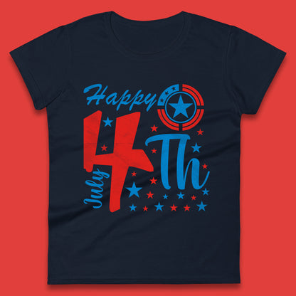Happy 4th July United States Of America Independence Day Patriotic Celebration Fourth Of July Womens Tee Top