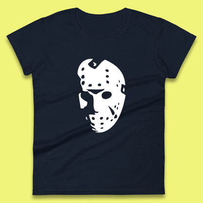Halloween Jason Voorhees Horror Face Mask Friday The 13th Horror Movie Character Womens Tee Top