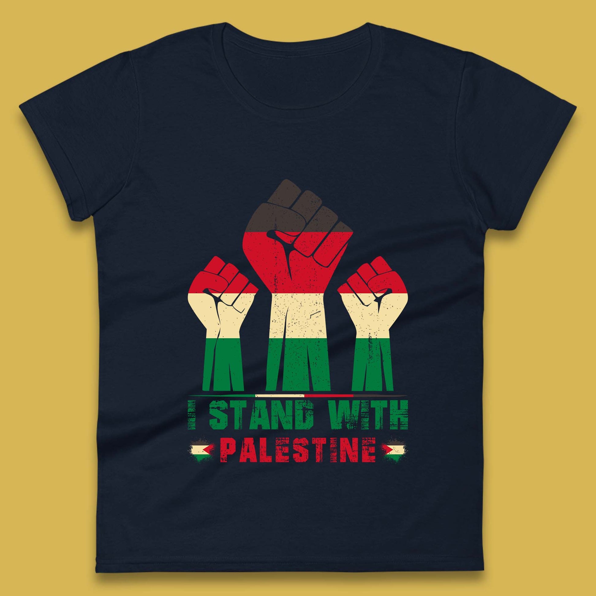 Ladies I Stand with Palestine T Shirt UK