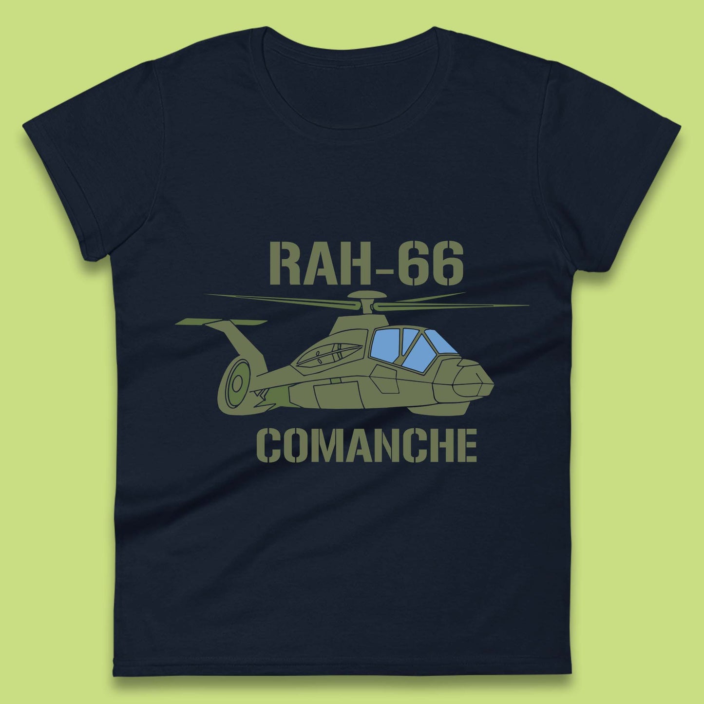 Boeing–Sikorsky RAH-66 Comanche US Army Gunship Attack Helicopter Womens Tee Top
