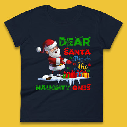 dear santa womens t shirt