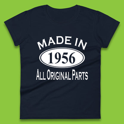 Made In 1956 All Original Parts Vintage Retro 67th Birthday Funny 67 Years Old Birthday Gift Womens Tee Top