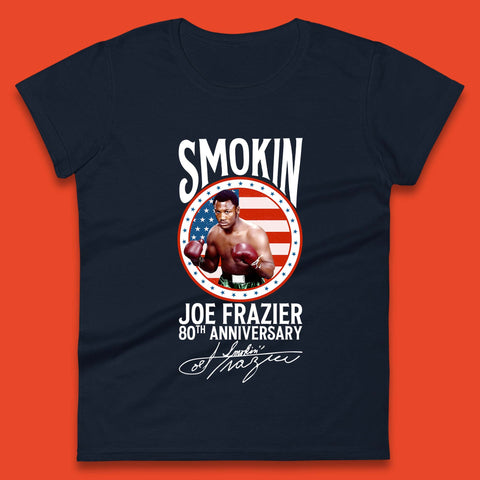 Smokin Joe Frazier 80th Anniversary Womens T-Shirt