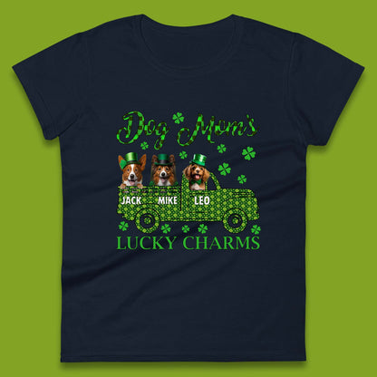 Personalised Dog Mom's Lucky Charms Womens T-Shirt