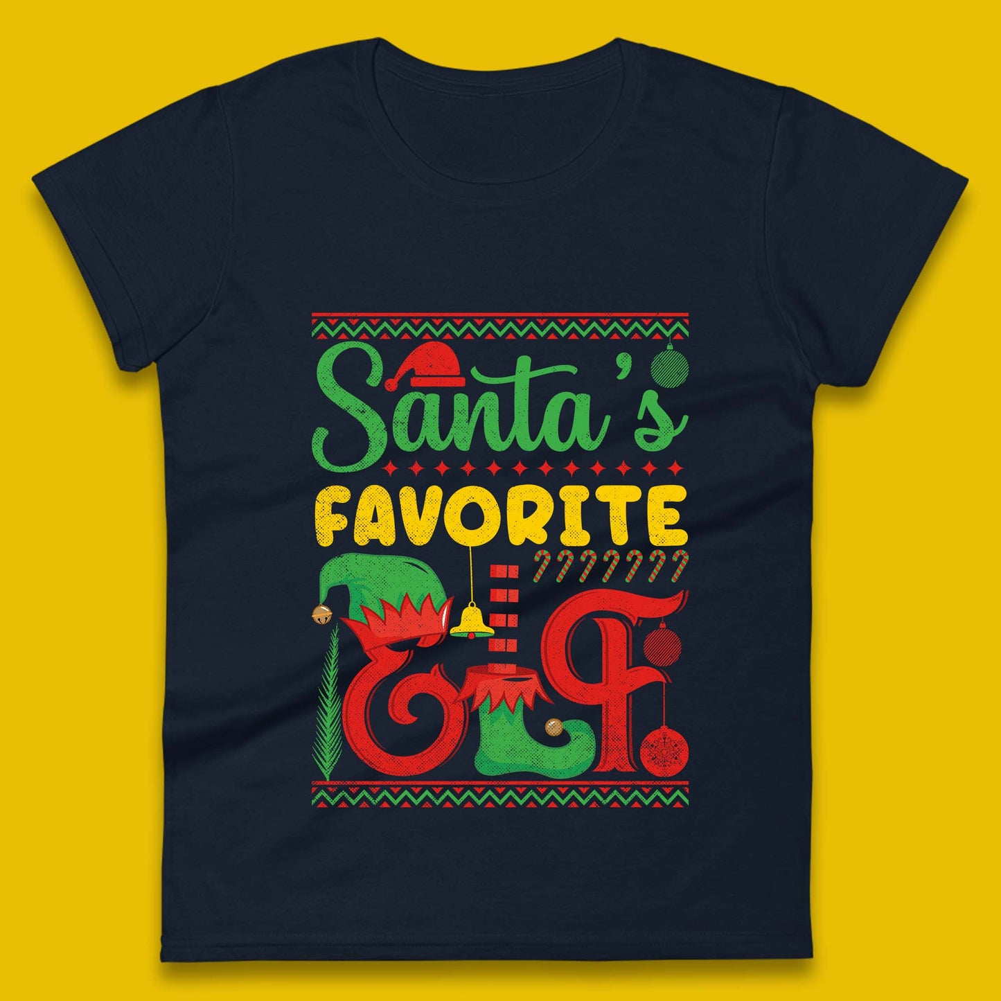 christmas santas favorite elf costume t shirt