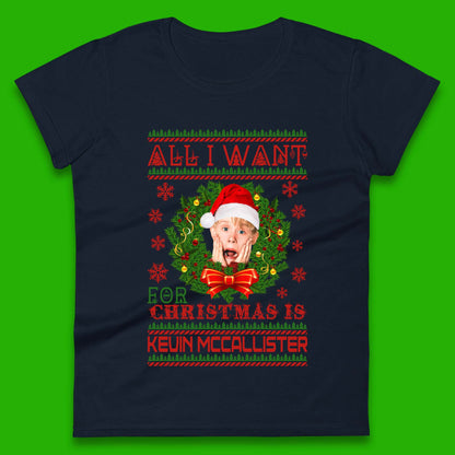Kevin McCallister Christmas Womens T-Shirt