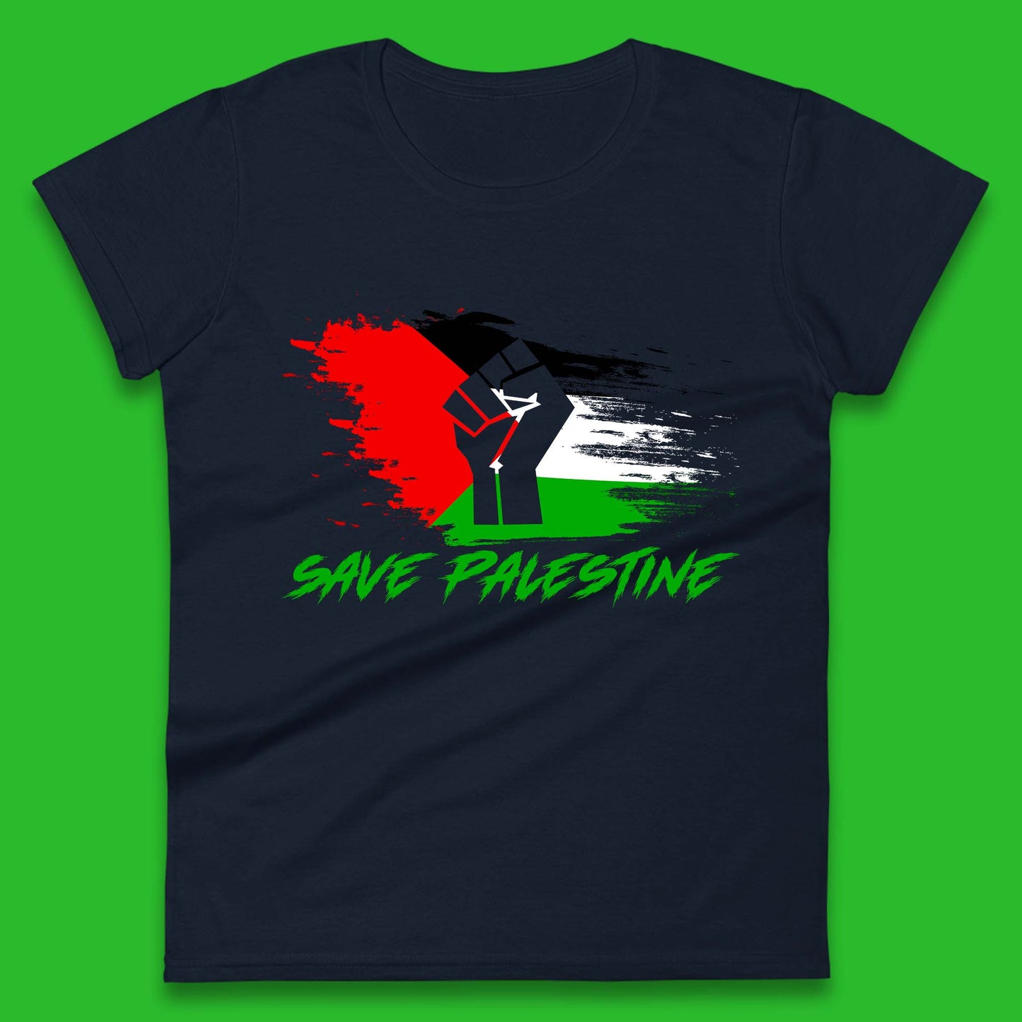 Save Palestine Freedom Protest Fist Palestine Flag Stand With Palestine Support Palestine Womens Tee Top