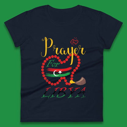 Prayer For Libya Help Libya Flood Solidarity Stand With Libya Womens Tee Top