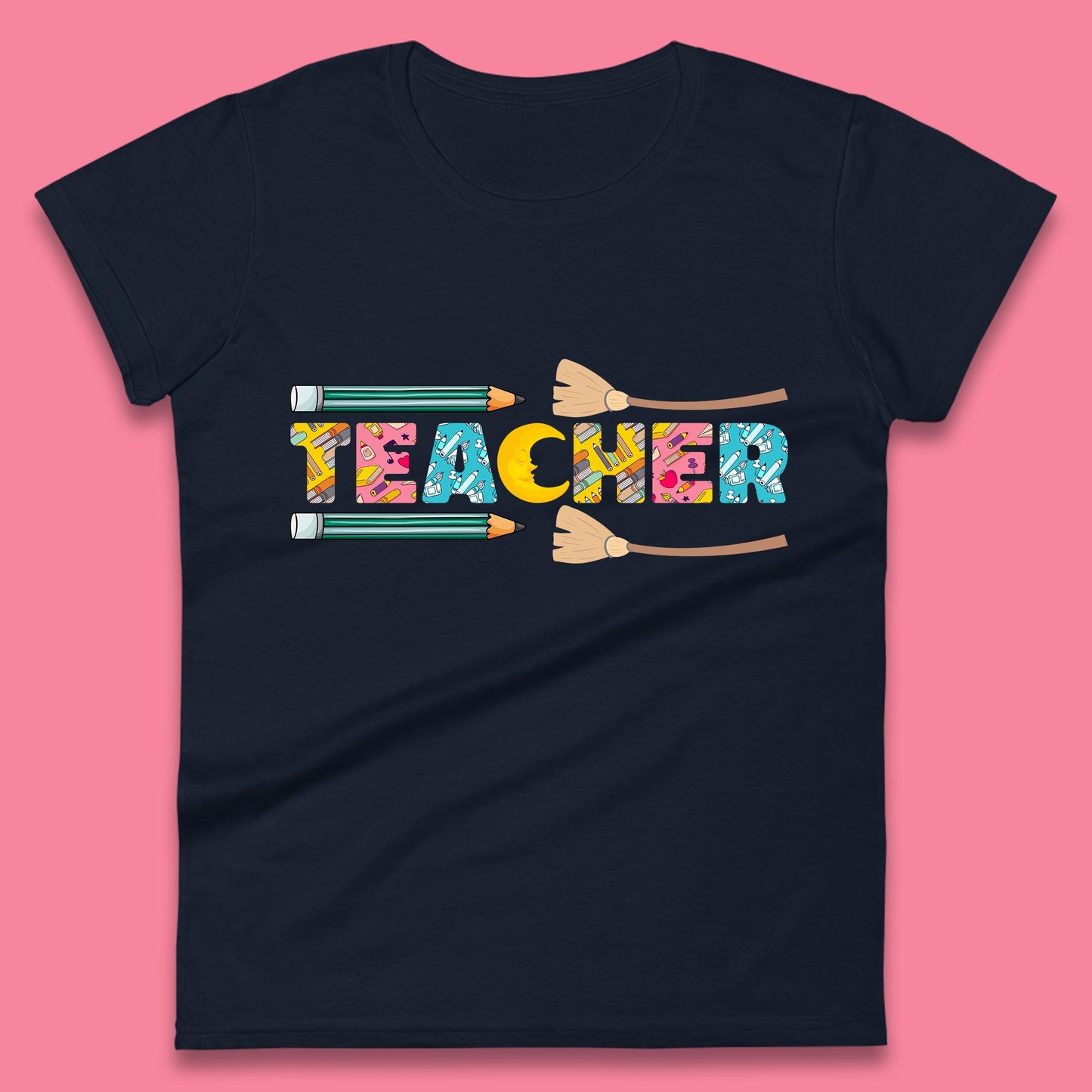 Halloween Teacher Spooky Teacher Ghost Halloween School Womens Tee Top