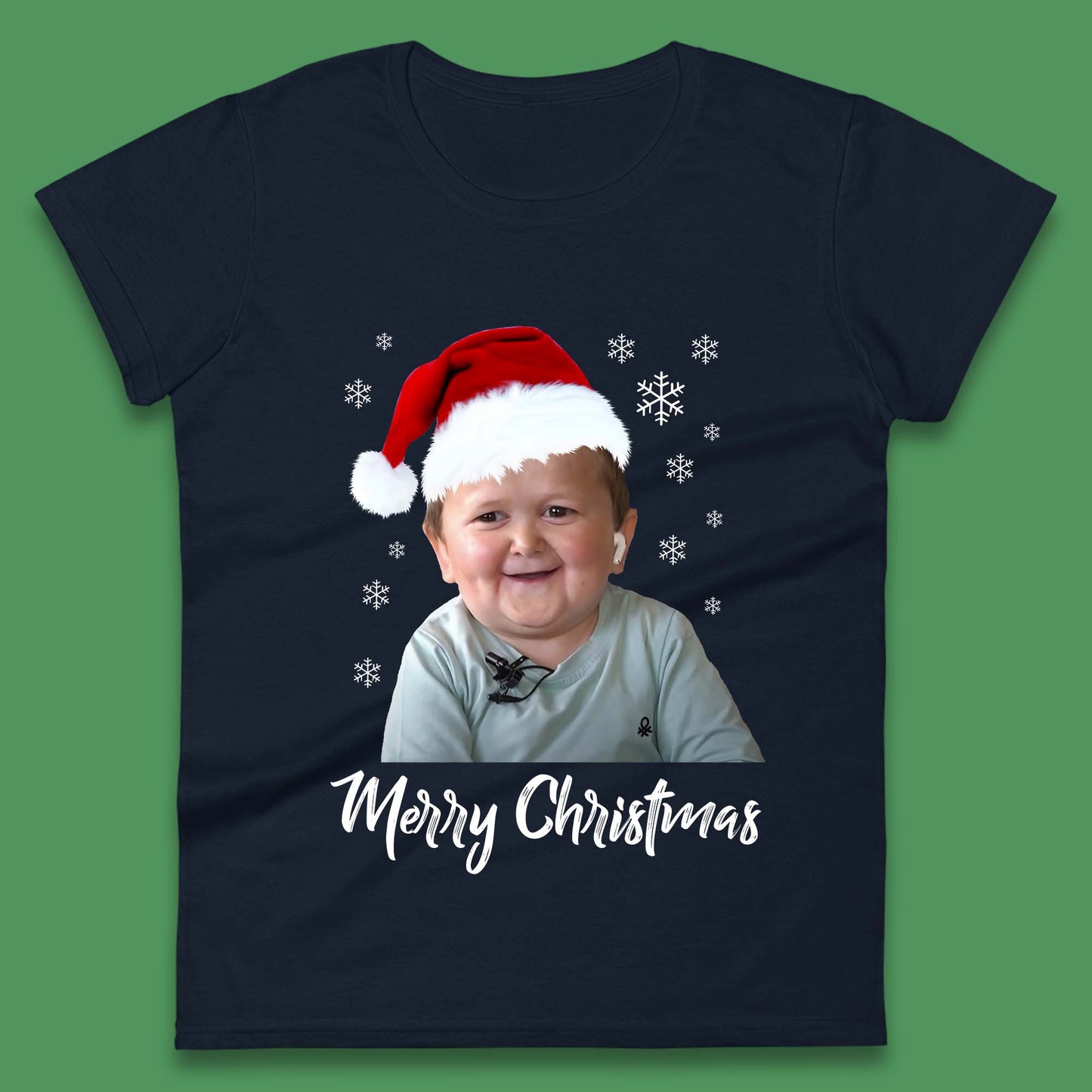 Santa Hasbulla Merry Christmas Womens T-Shirt