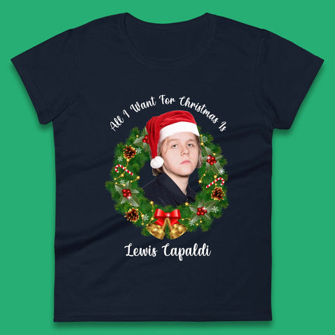 Lewis Capaldi Christmas Womens T-Shirt