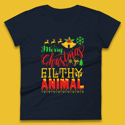 merry christmas ya filthy animal t shirt