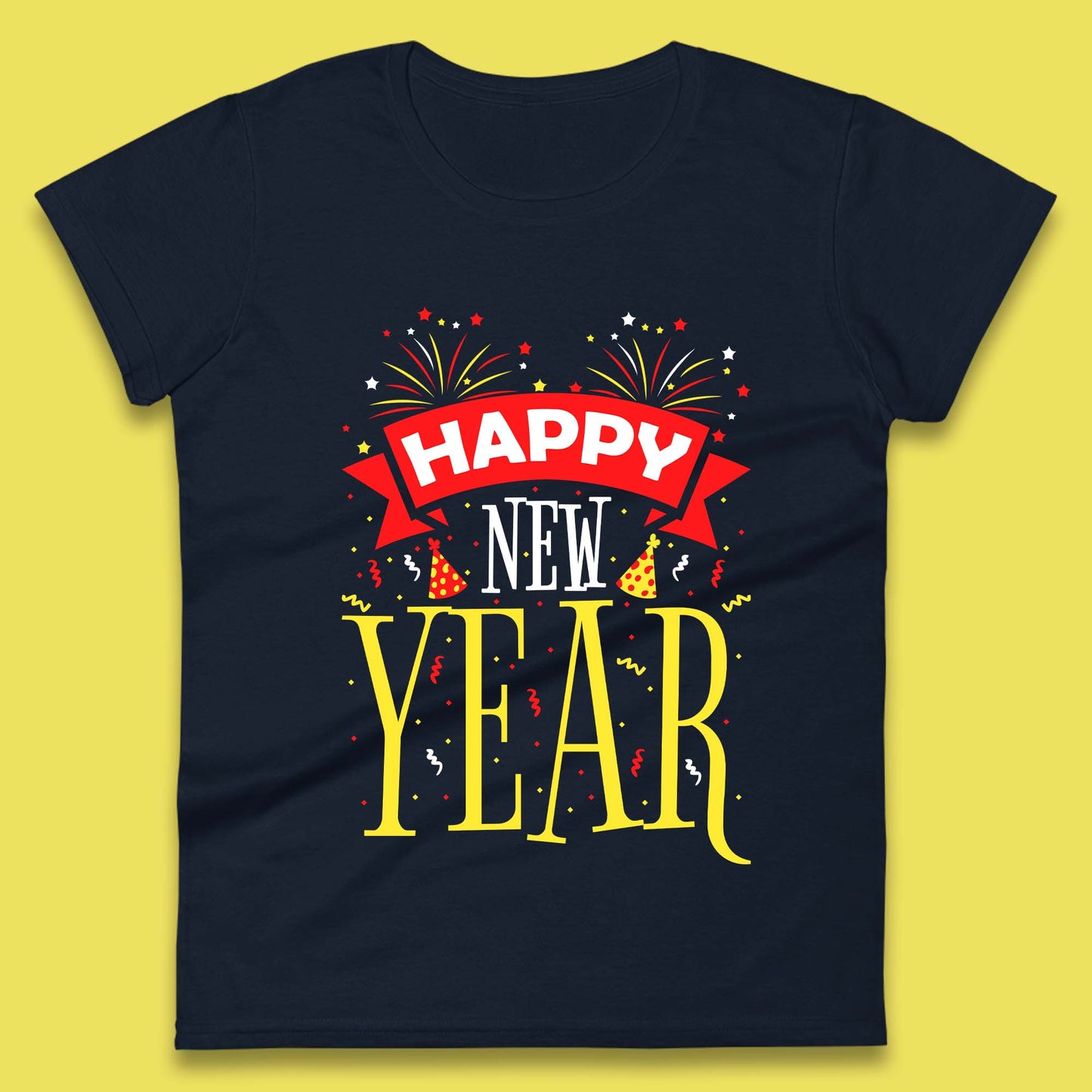 Happy New Year Celebrations Womens T-Shirt