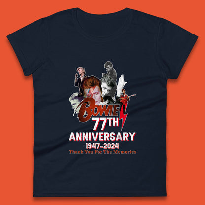 Bowie 77th Anniversary Womens T-Shirt