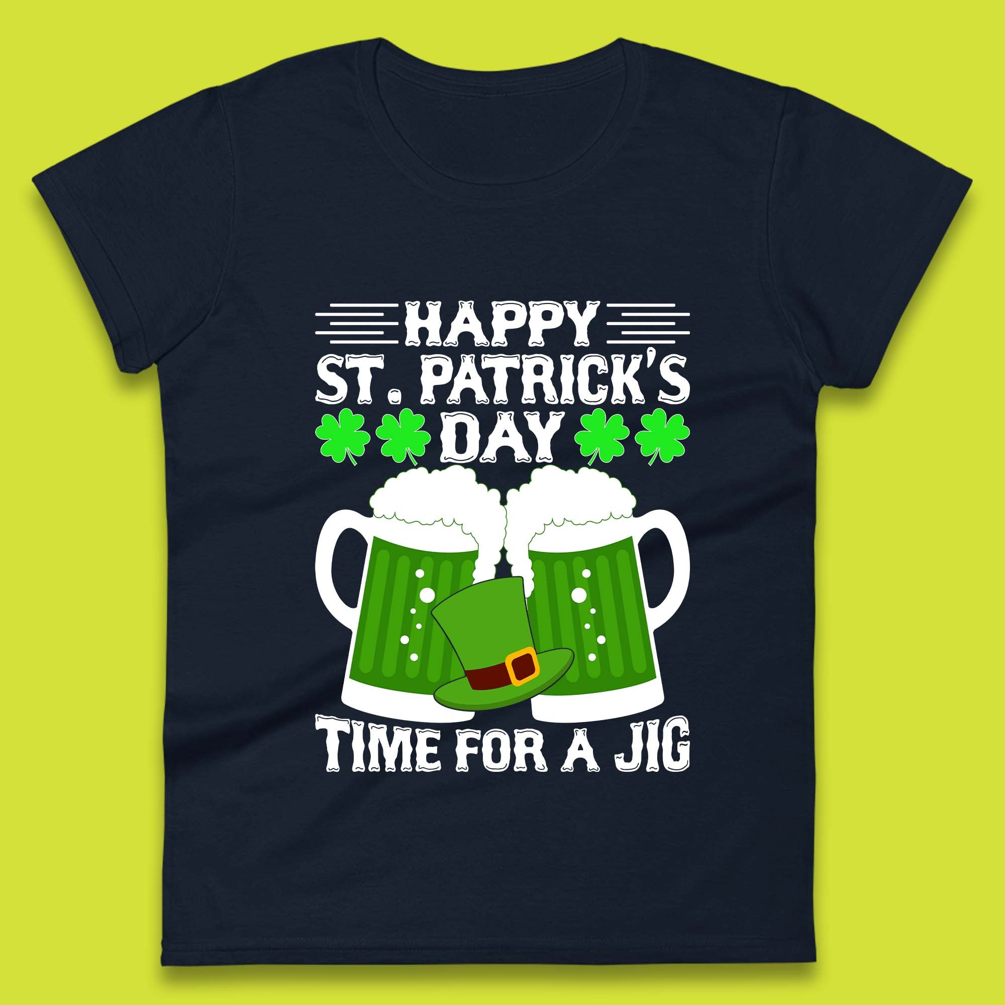 St. Patrick's Day Time For A Jig Womens T-Shirt