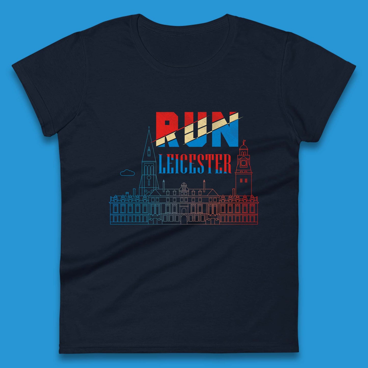Run Leicester Festival - Souvenir Race Leicester Running Womens Tee Top