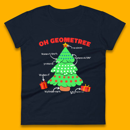oh geometree christmas tree math geometry womens top