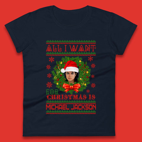 Michael Jackson Christmas Womens T-Shirt