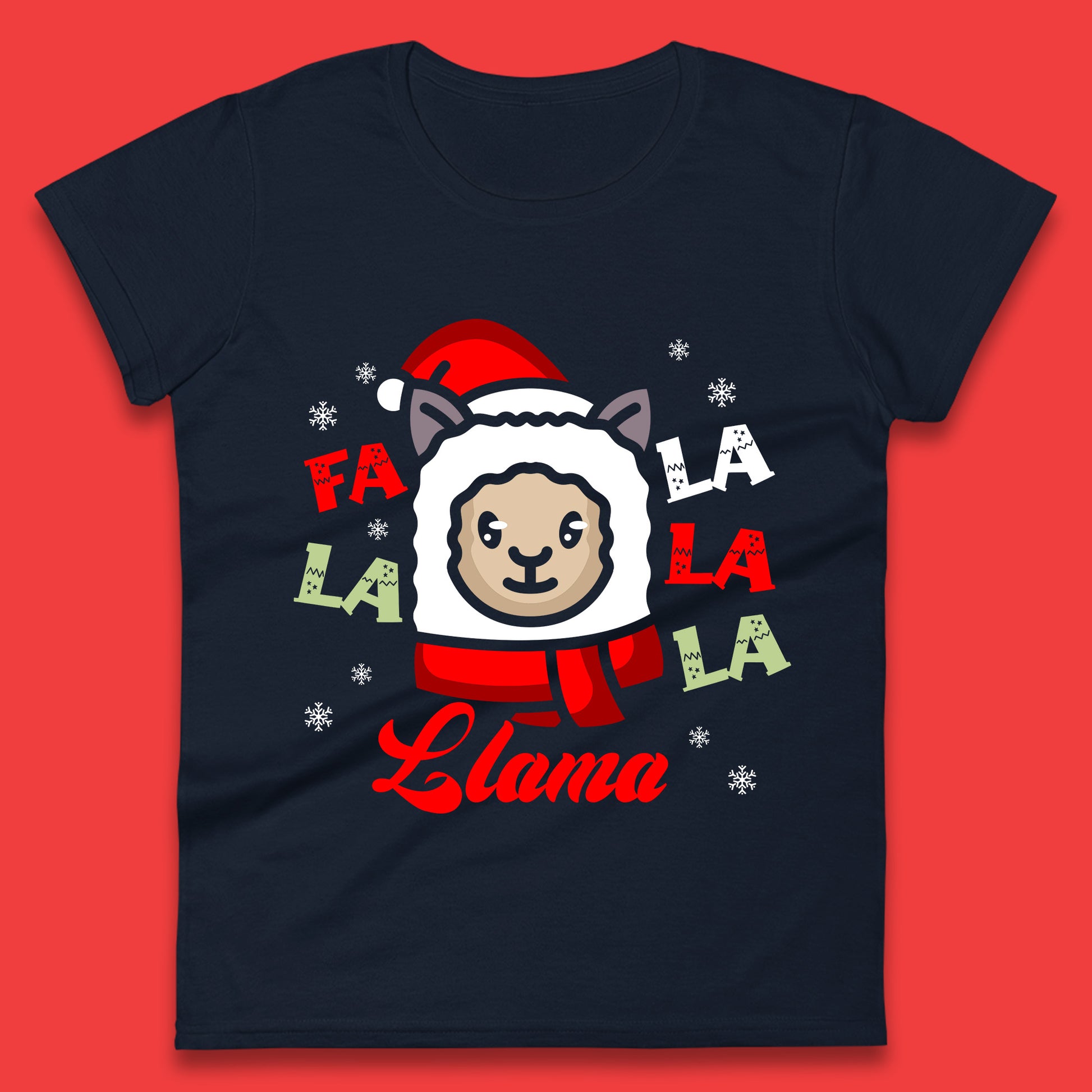 llama christmas t shirt