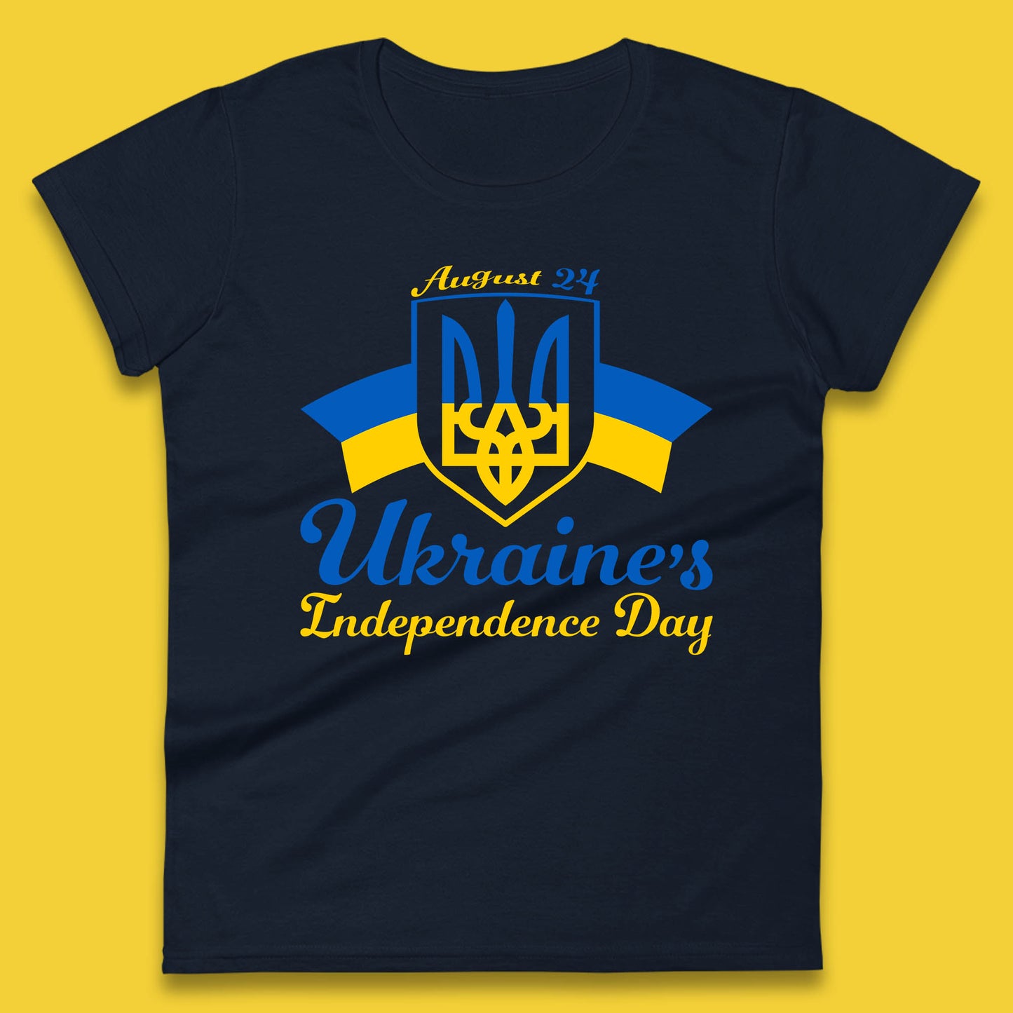 Ukraine's 24 August Ukraine Independence Day Proud Ukrainian Womens Tee Top