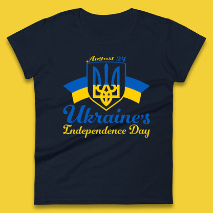 Ukraine's 24 August Ukraine Independence Day Proud Ukrainian Womens Tee Top