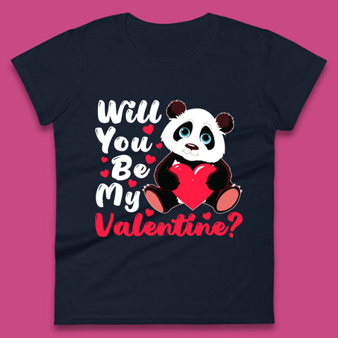 Panda Valentine Womens T-Shirt