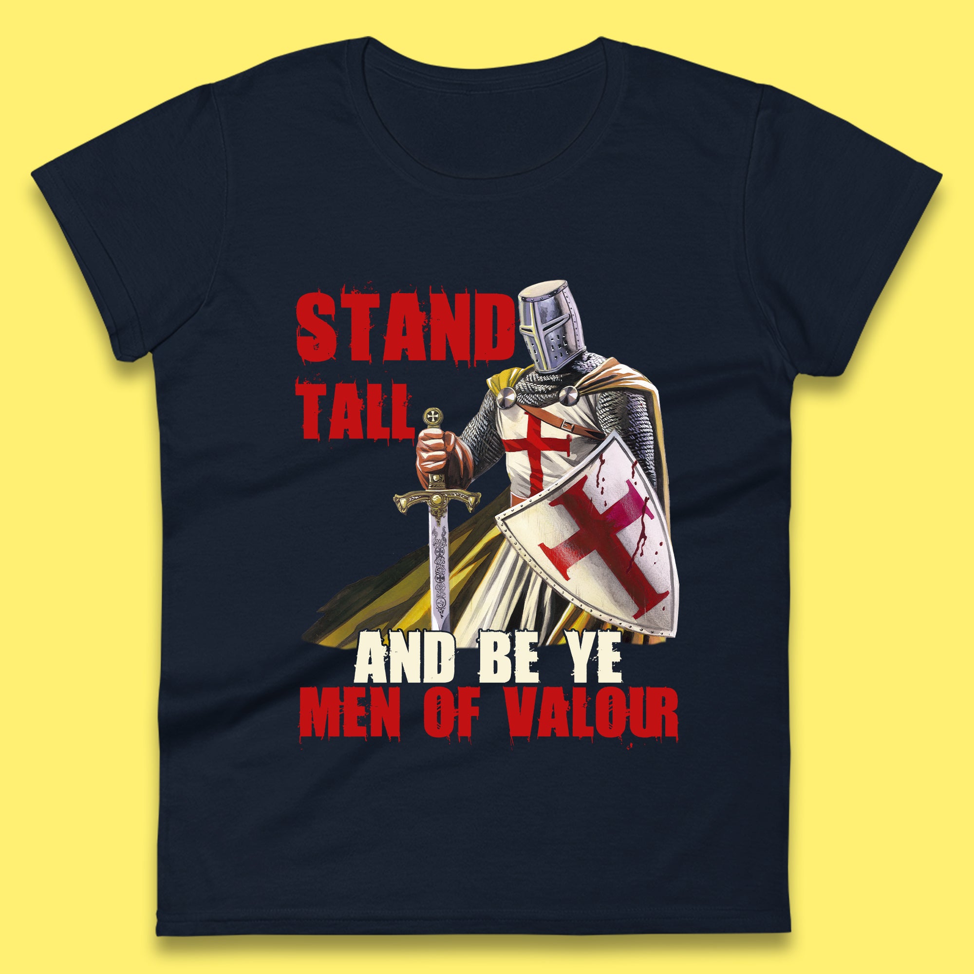 St George Day England Warrior Womens T-Shirt