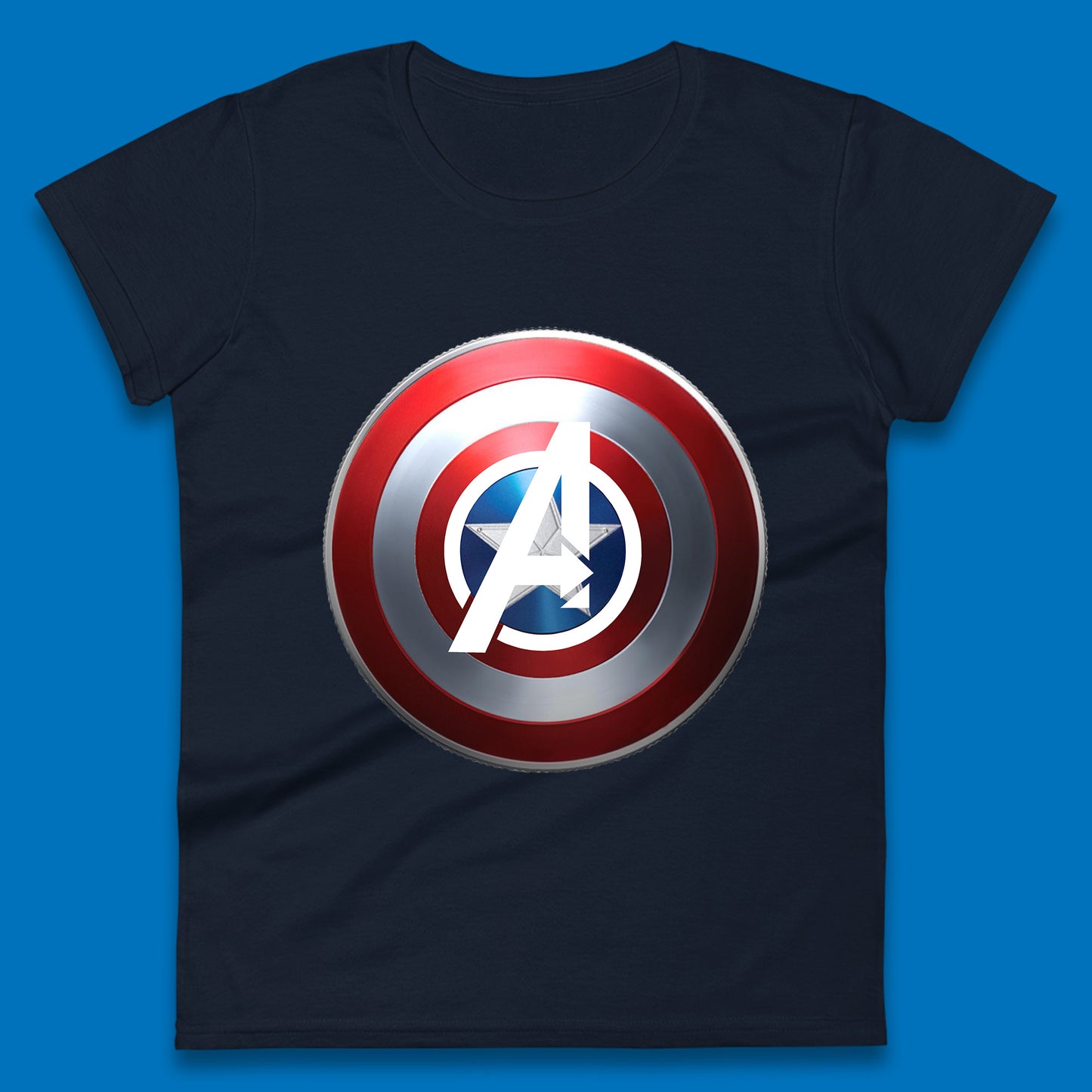 Captain America's Shield Marvel Avengers Captain America Cosplay The Captain Steven Rogers Womens Tee Top