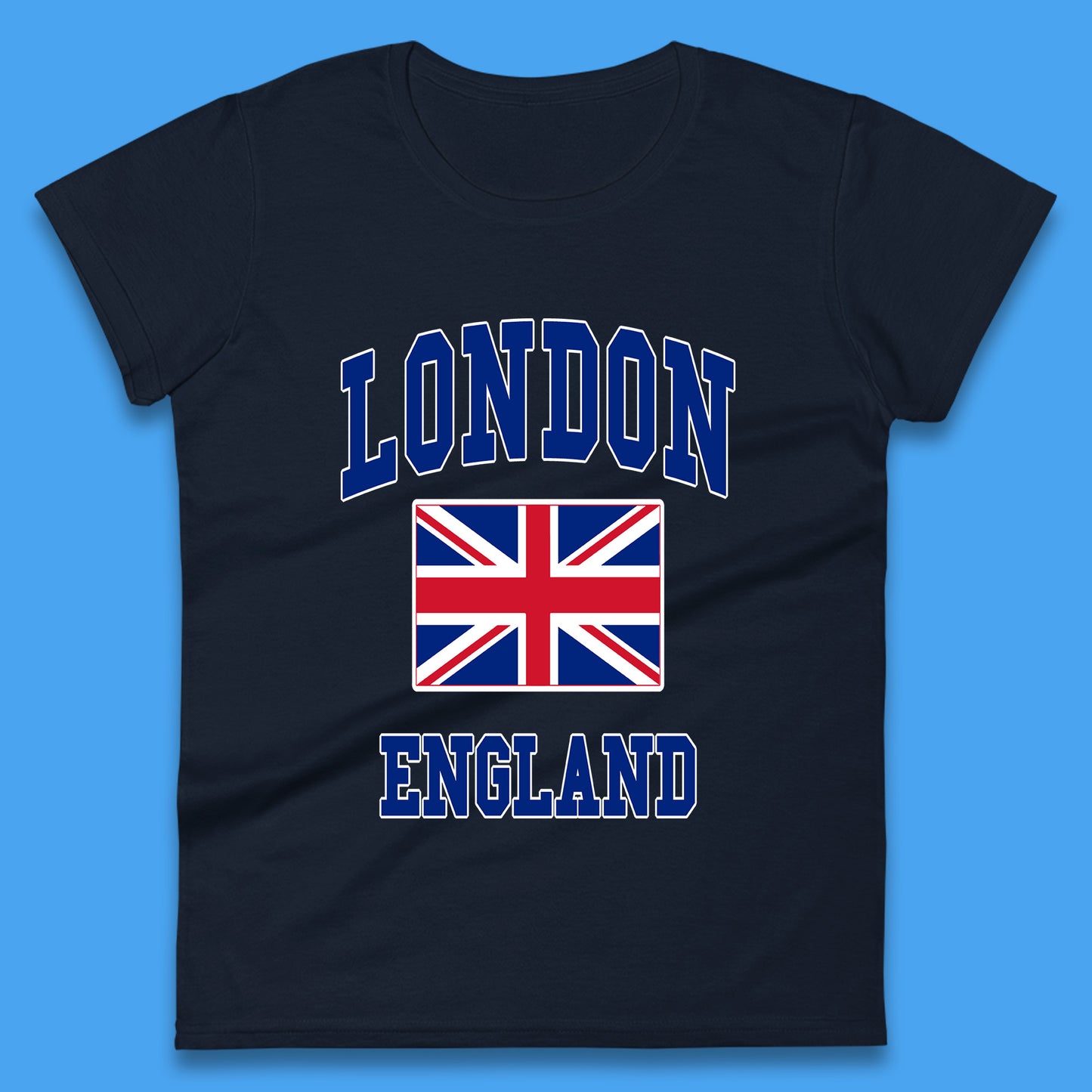 London England Flag Great Britain United Kingdom Uk Union Jack Souvenir British Flag Womens Tee Top