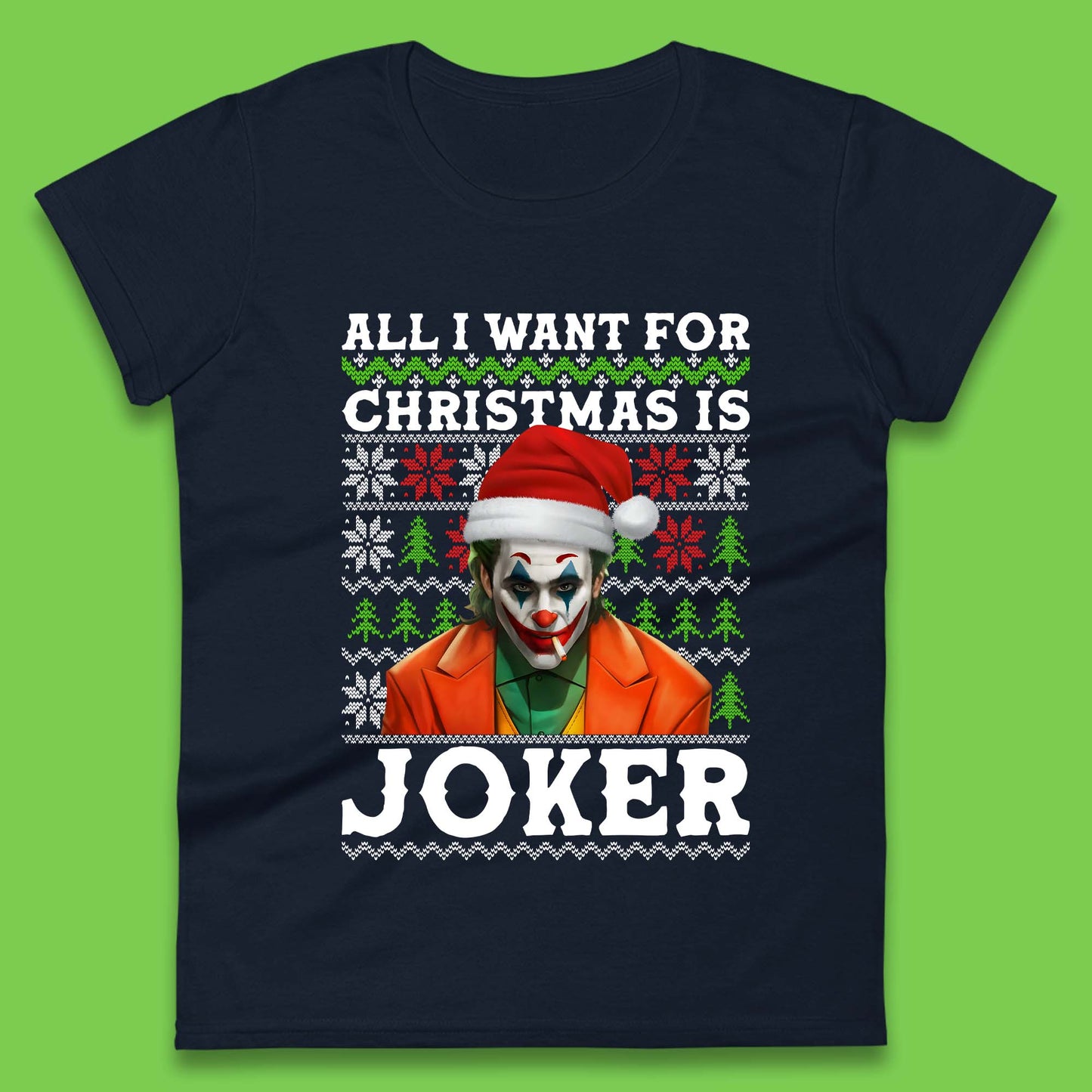Want Joker For Christmas Womens T-Shirt