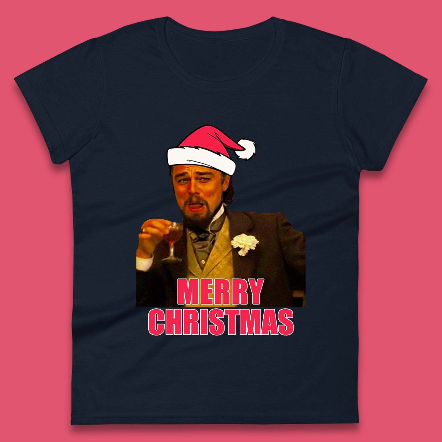 Leonardo DiCaprio Christmas Womens T-Shirt