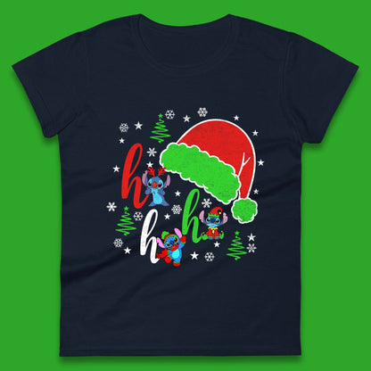 Ho Ho Ho Christmas Stitch Womens T-Shirt