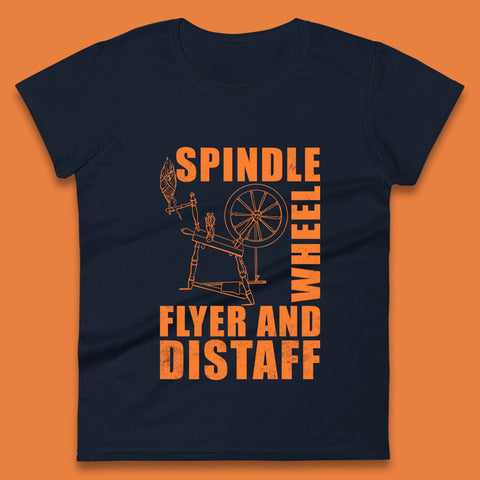 Spindle Wheel Womens T-Shirt