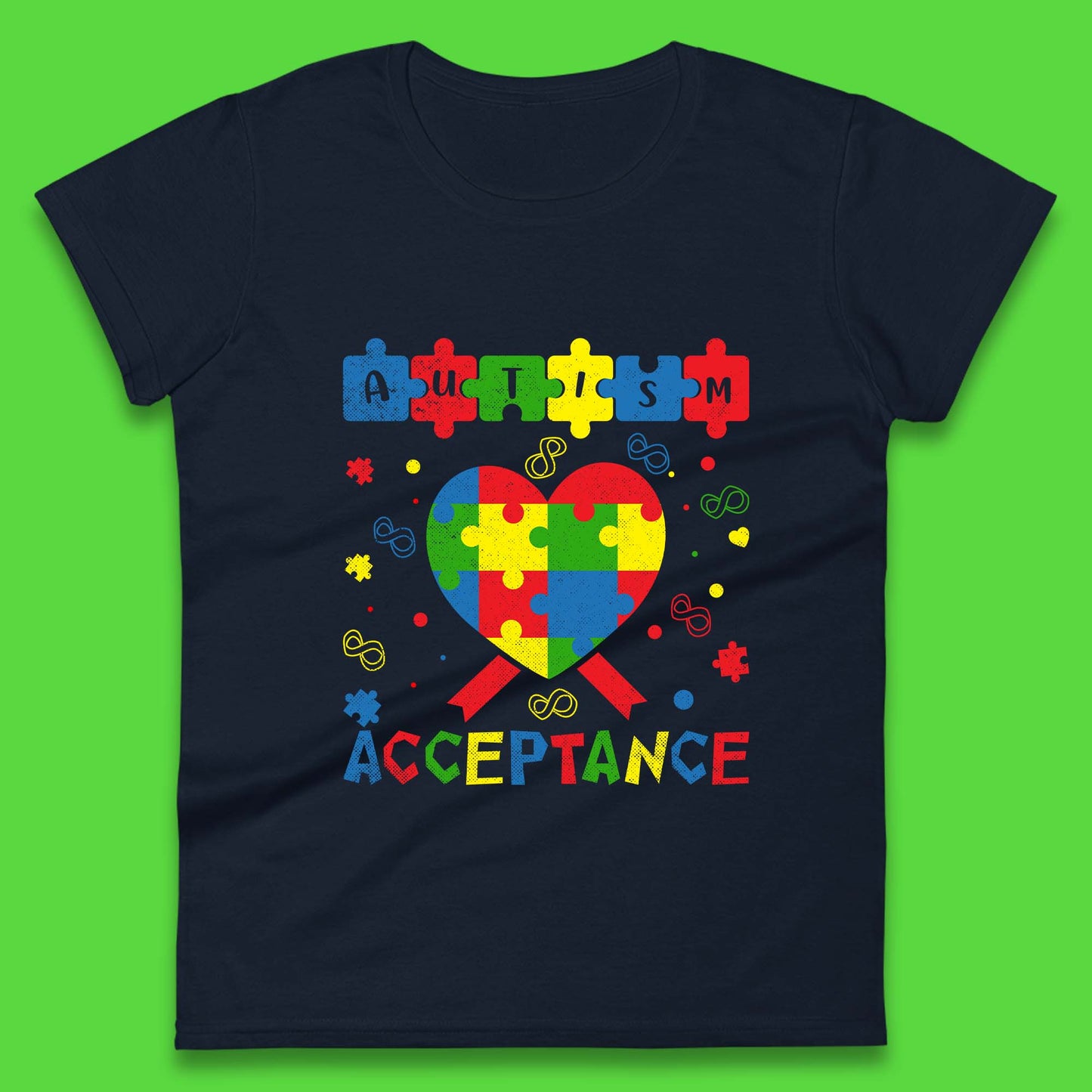 Autism Acceptance Awareness Womens T-Shirt