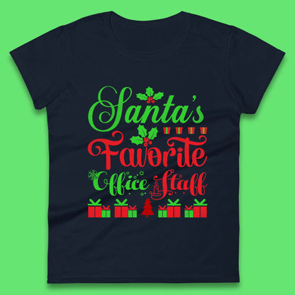 Office Staff Christmas Womens T-Shirt