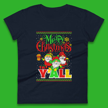 gnome christmas womens tee