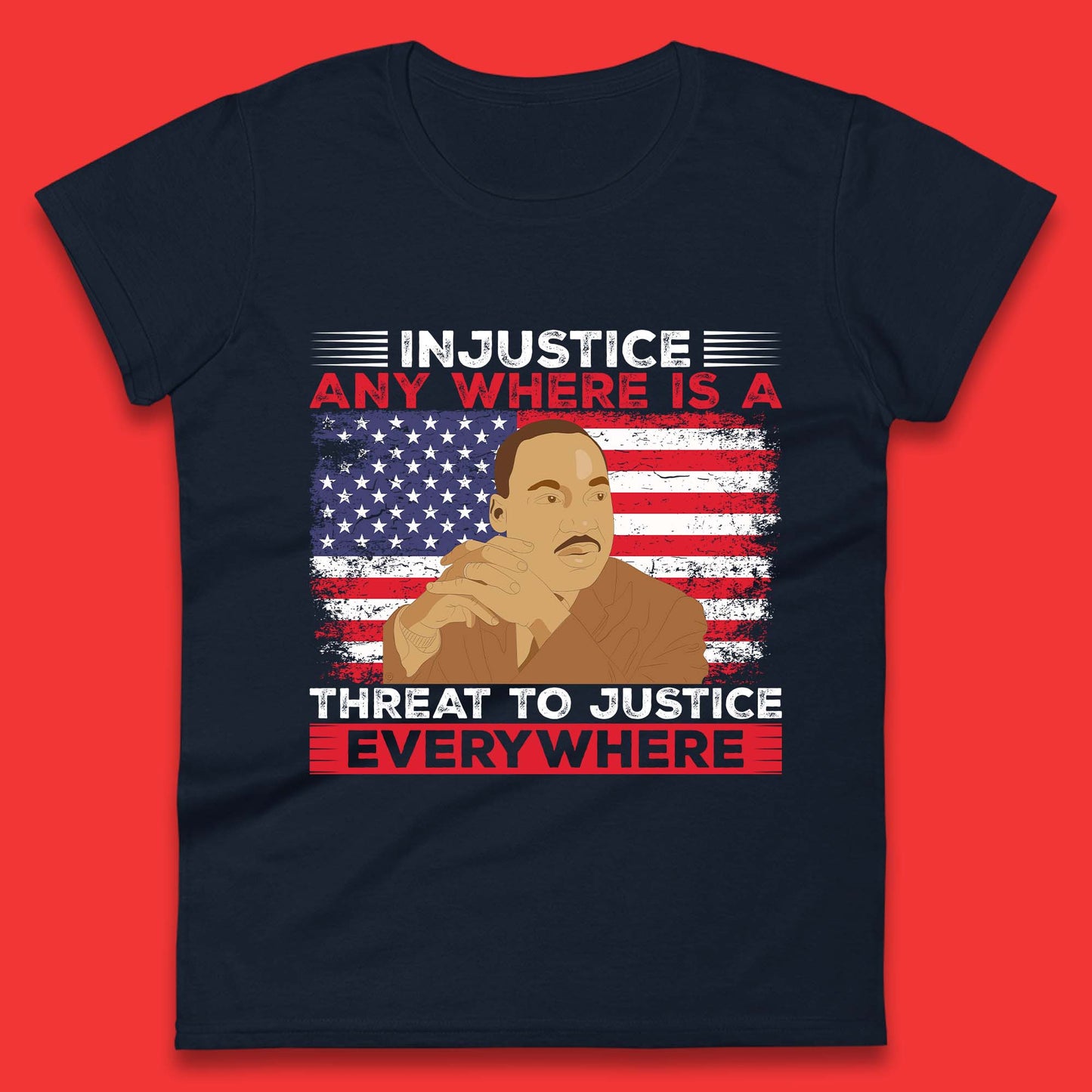 Martin Luther King Quotes Womens T-Shirt