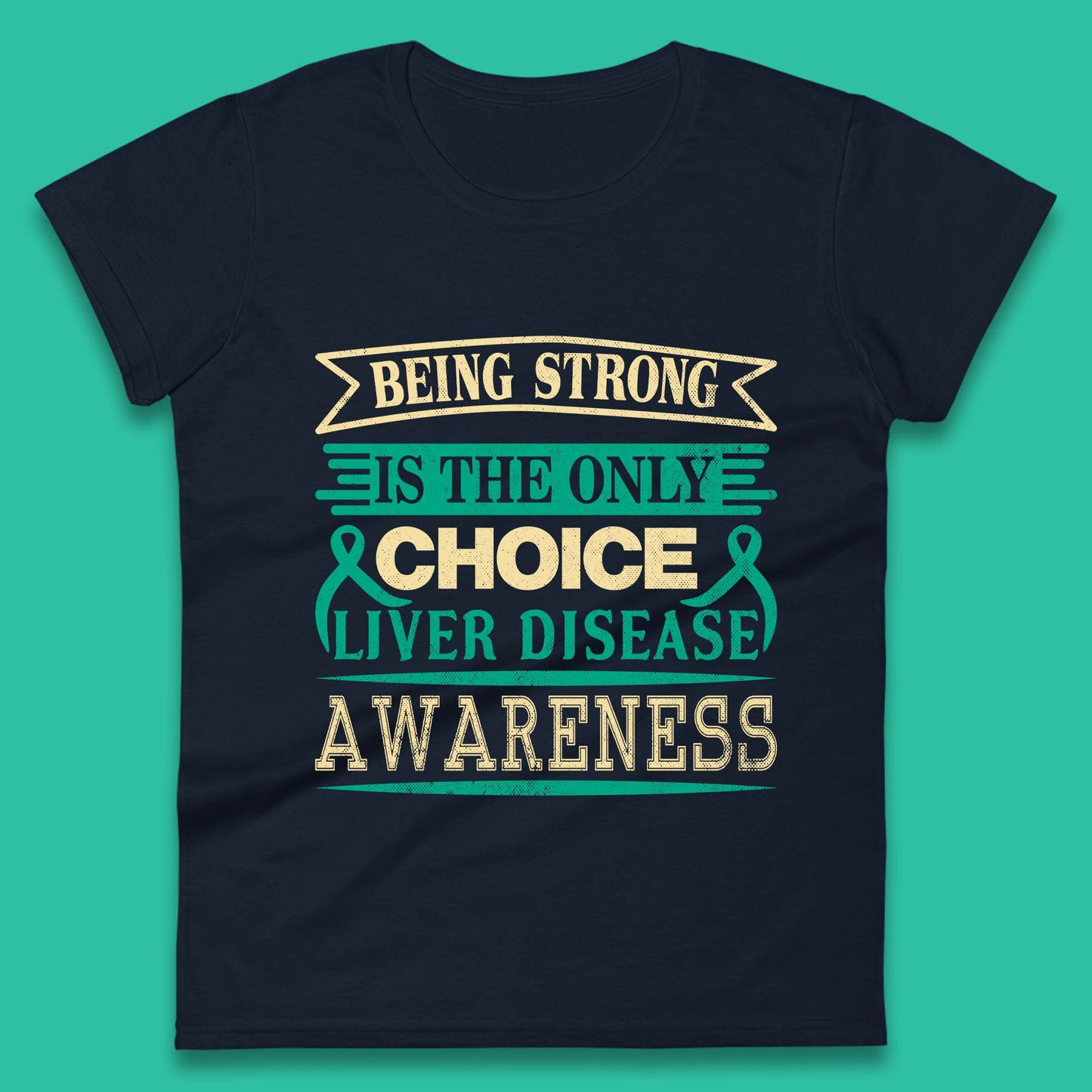 Liver Disease Awareness Womens T-Shirt