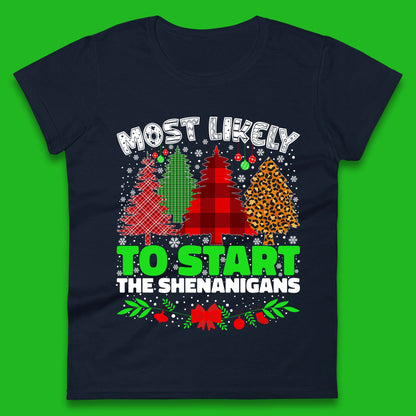 Shenanigans Christmas Ladies T-Shirt