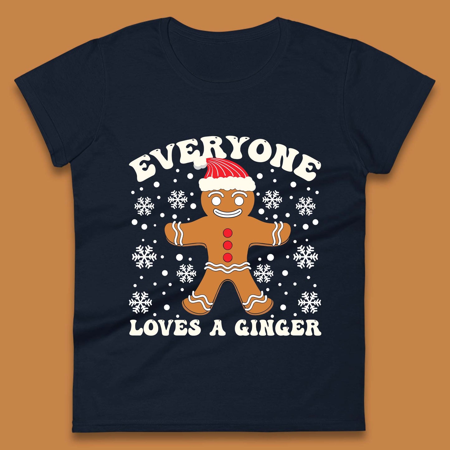 Gingerbread Christmas Womens T-Shirt