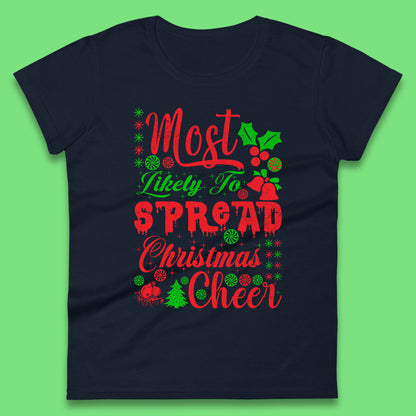 spread christmas cheer womens t shirt