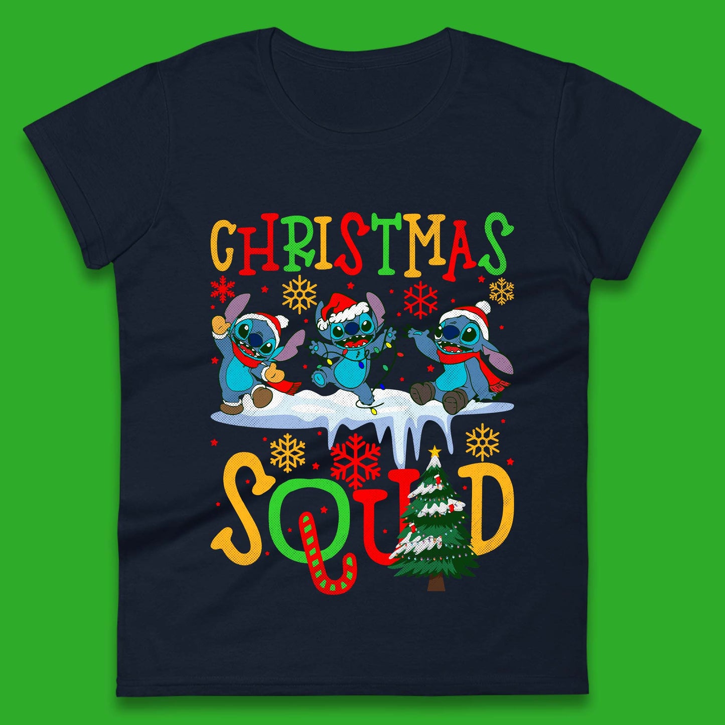 Christmas Stitch Squad Womens T-Shirt