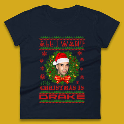 Drake Christmas Womens T-Shirt