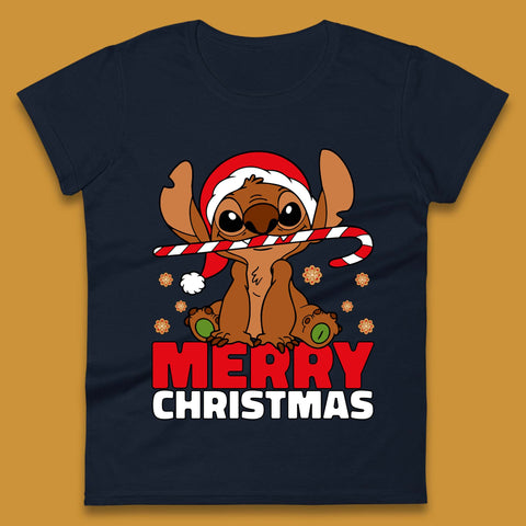 Gingerbread Stitch Christmas Womens T-Shirt