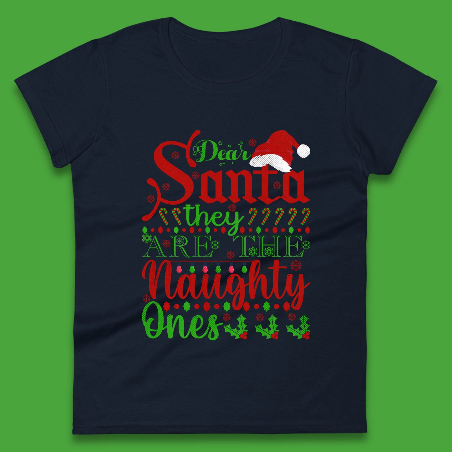 dear santa christmas womens t shirt