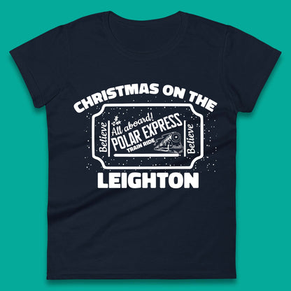 Polar Express Christmas Train Womens T-Shirt