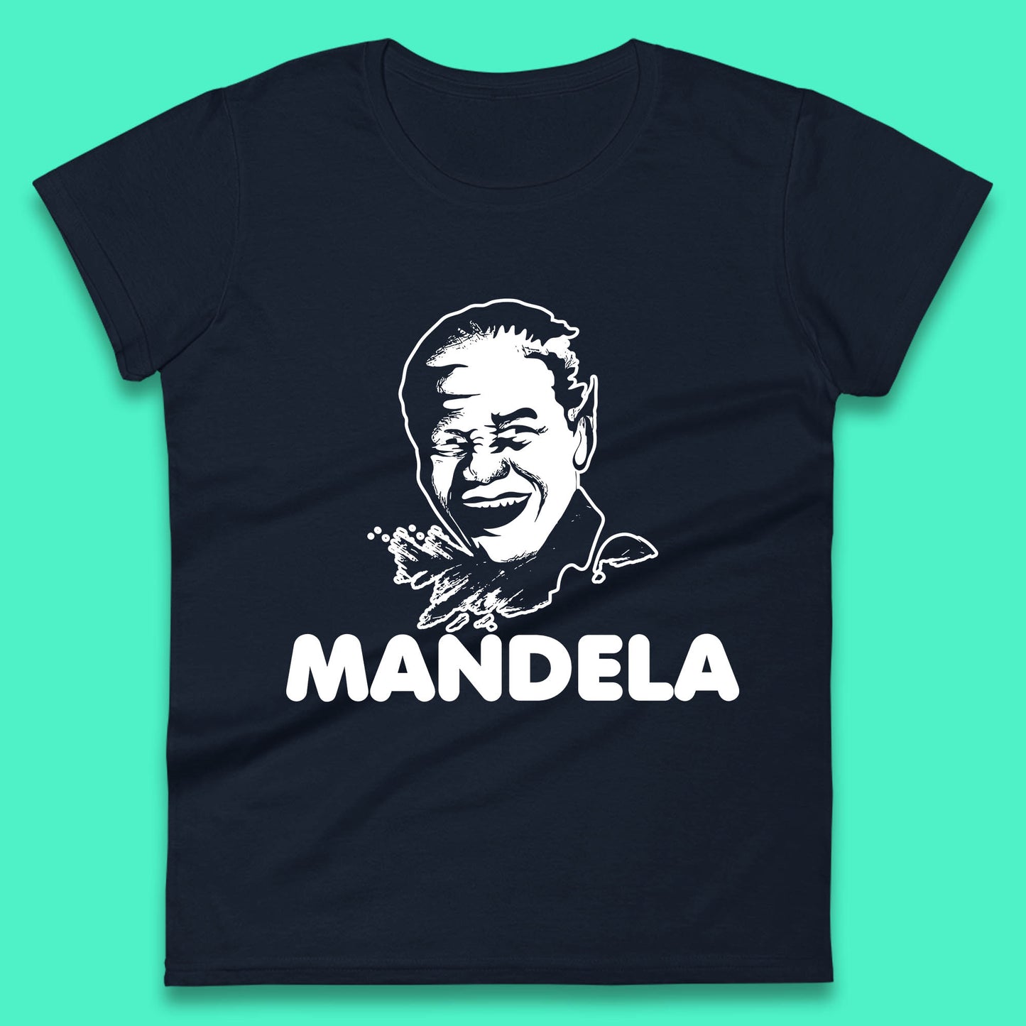 Mandela Portrait Art Black Lives Matter Nelson Mandela International Day Womens Tee Top