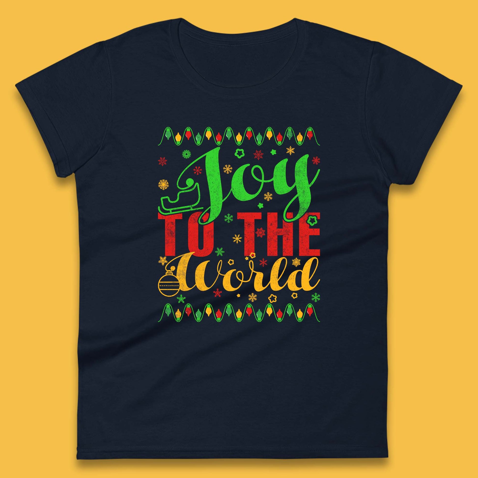merry christmas joy to the world womens top