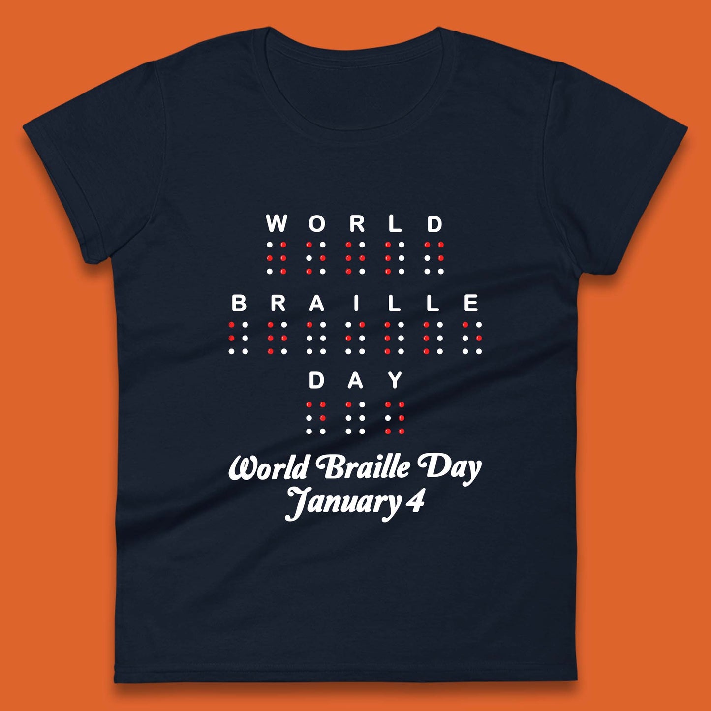 World Braille Day Womens T-Shirt