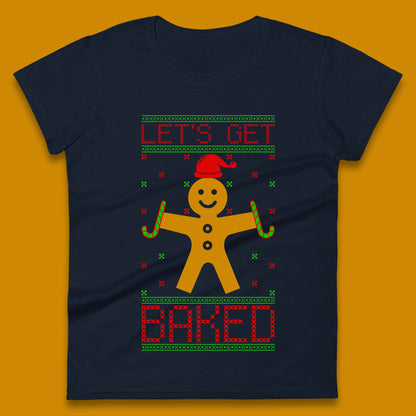 Gingerbread Christmas Ladies T-Shirt